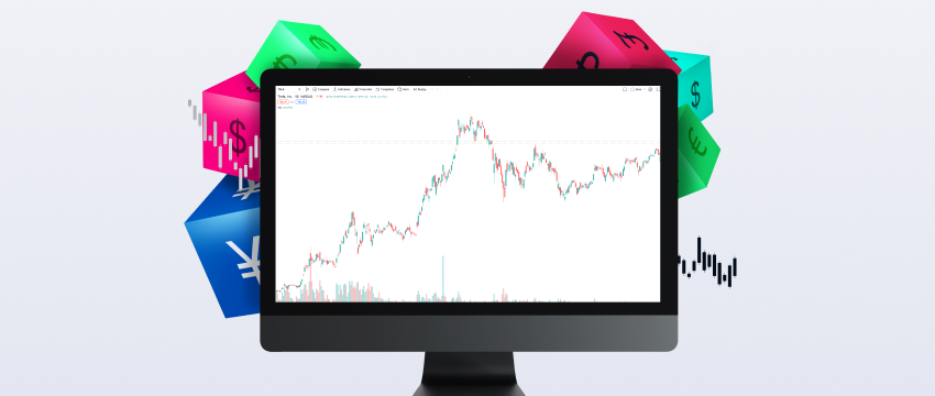 شاشة رقمية تعرض مخطط MT4 مع رسوم بيانية وأرقام توضح اتجاهات البيانات والمقارنات